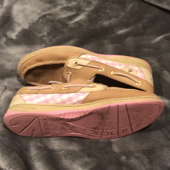 Sperry Top-Sider  Leather Pink Sparkle WMNS sz 9 - Picture 3 of 7